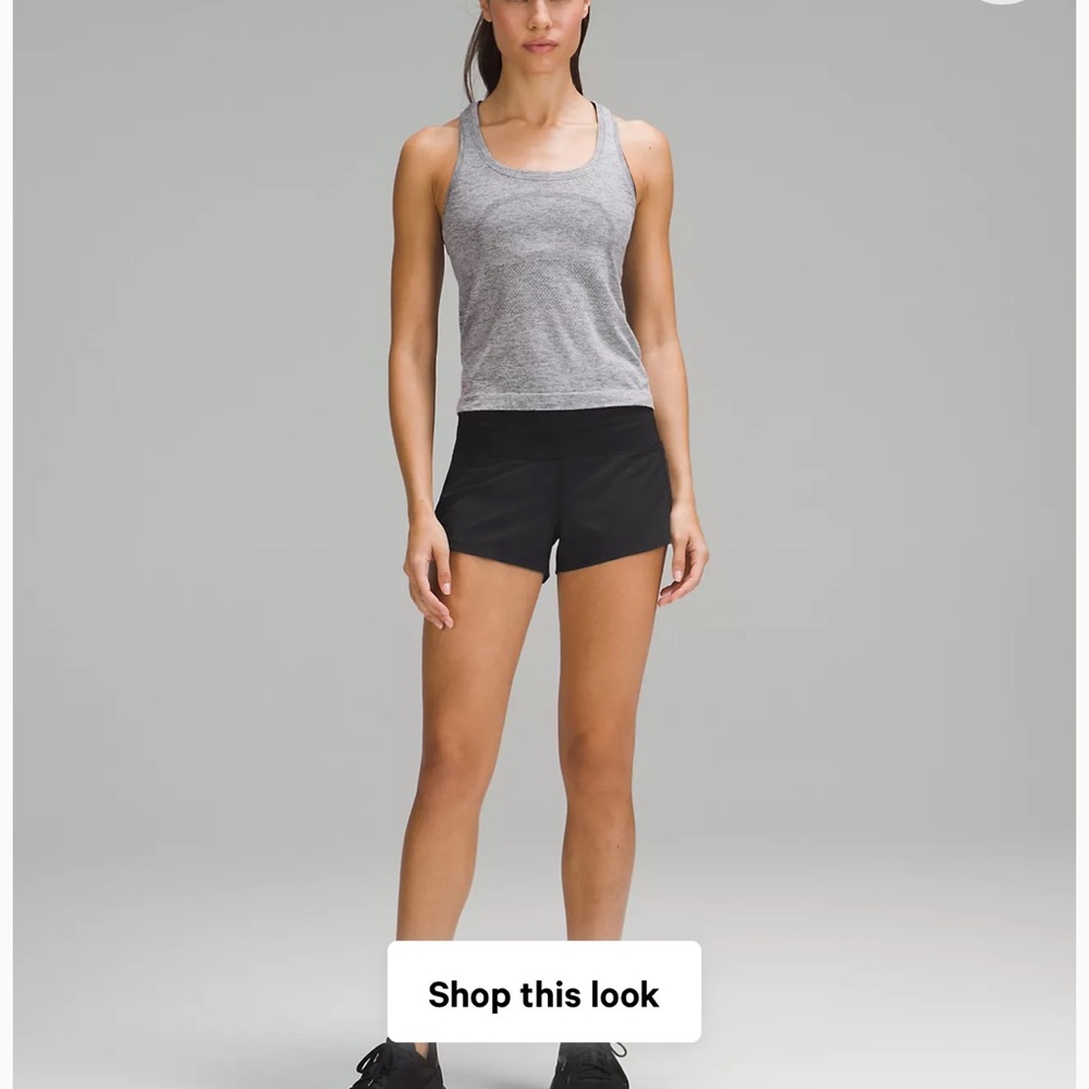 Black Lululemon Speed Up Shorts
